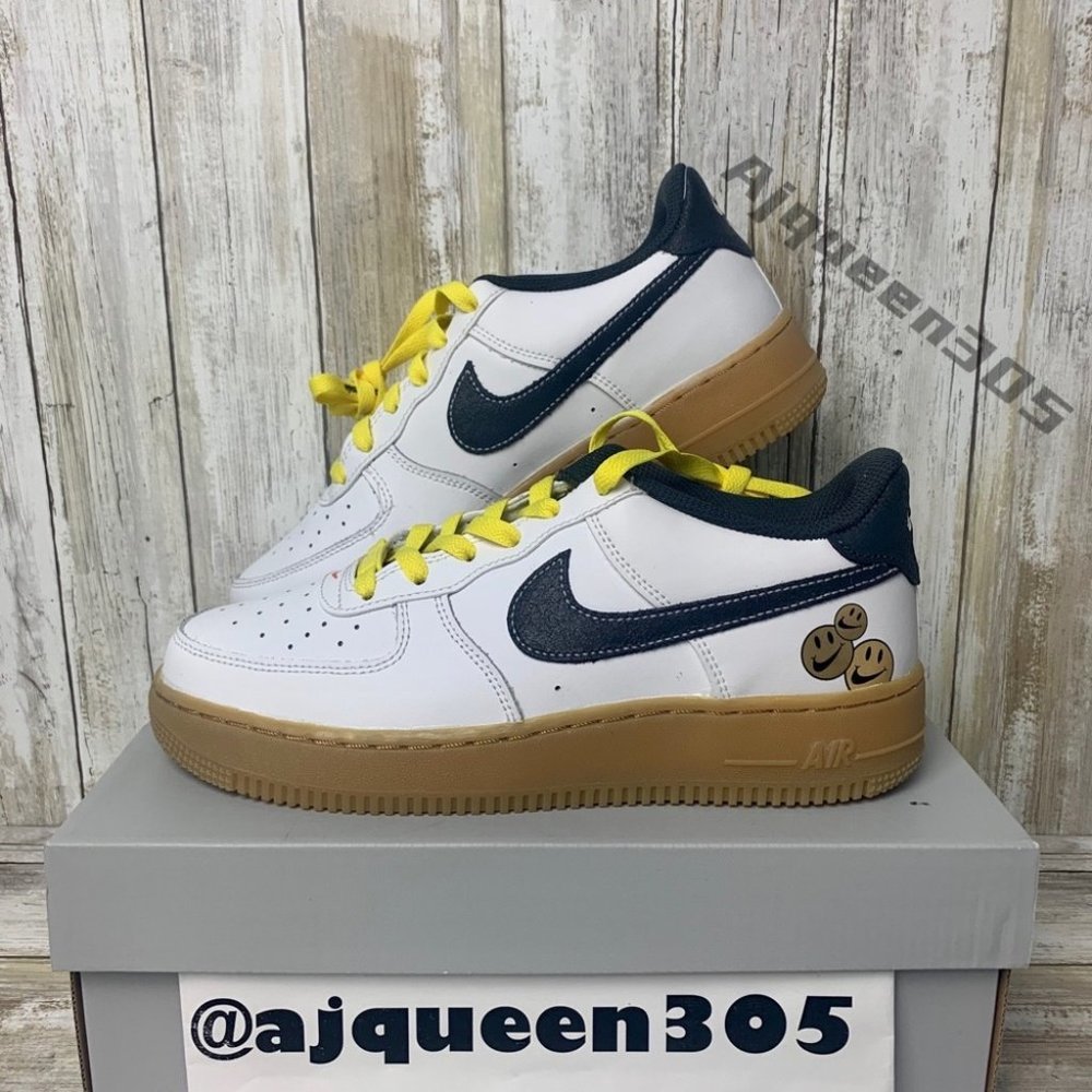 Nike Air Force 1 Smiling Faces GS - Picture 1 of 6